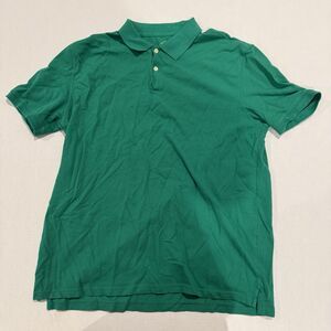 St. John's Bay Legacy Polo Men's XL Green Short Sleeve 100% Cotton Classic